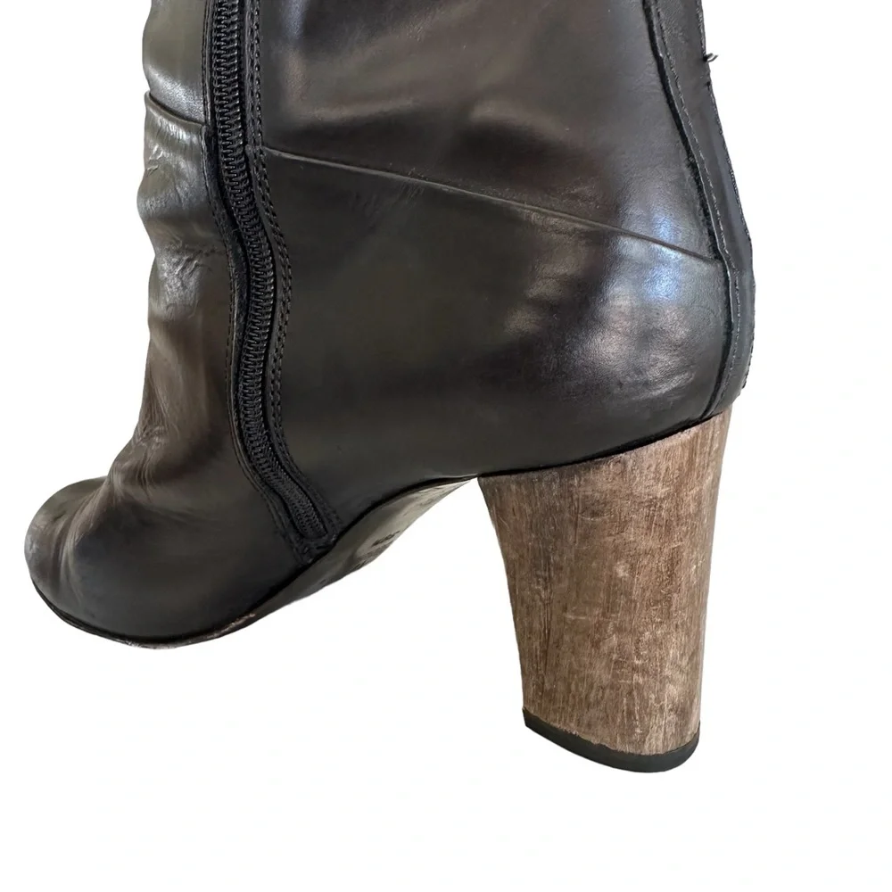 AGL Knee High Leather Boot - Picture 7 of 11